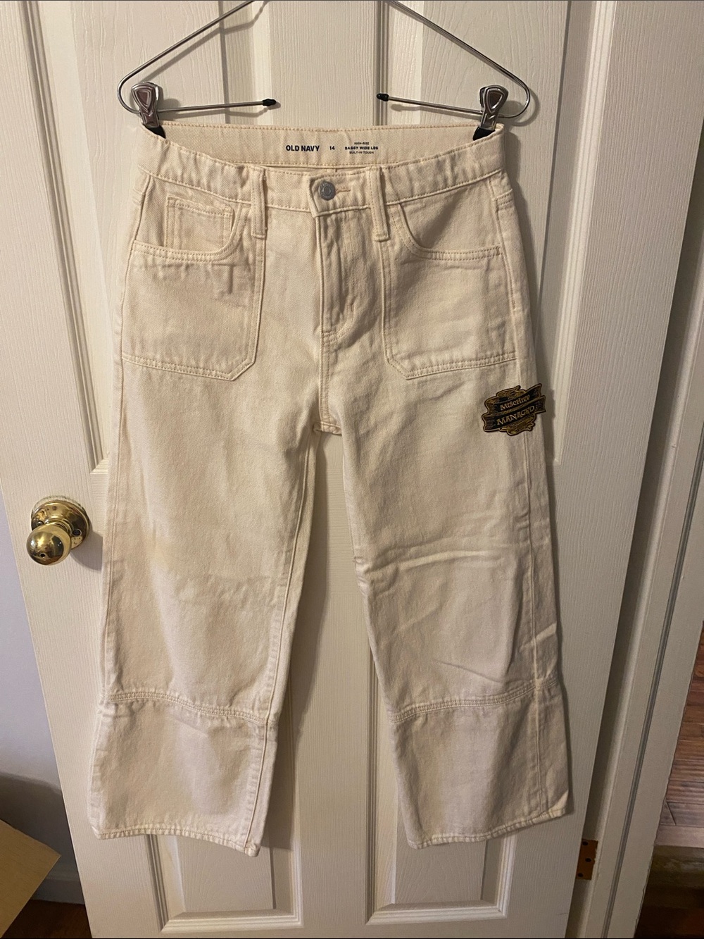 Old Navy High-Rise Baggy Wide Leg Wide Leg Jeans Waist 14 Like New